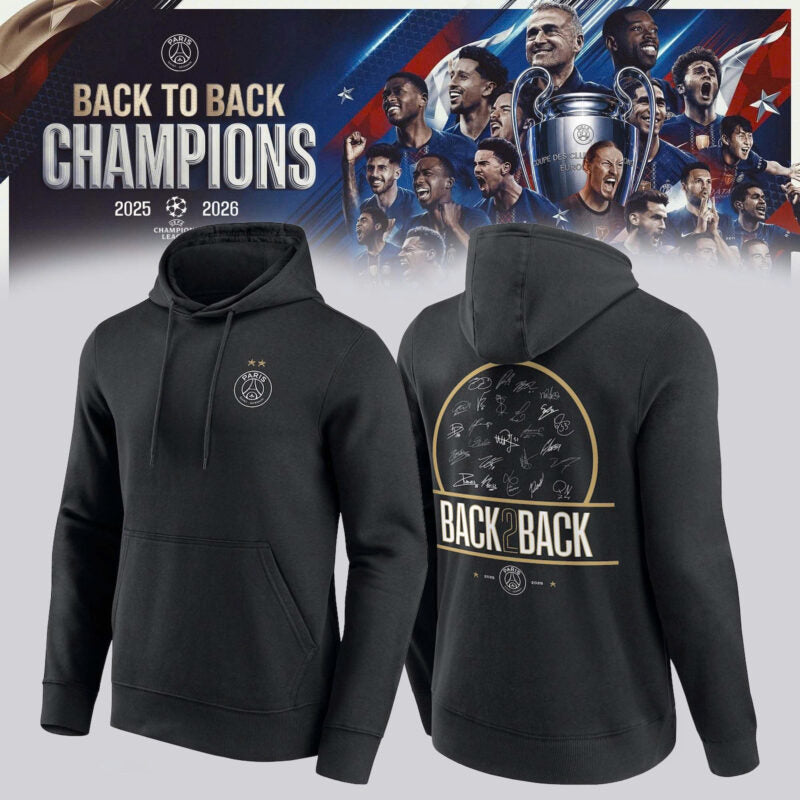 PSG 2026 UCL Champions d’Europe Hoodie