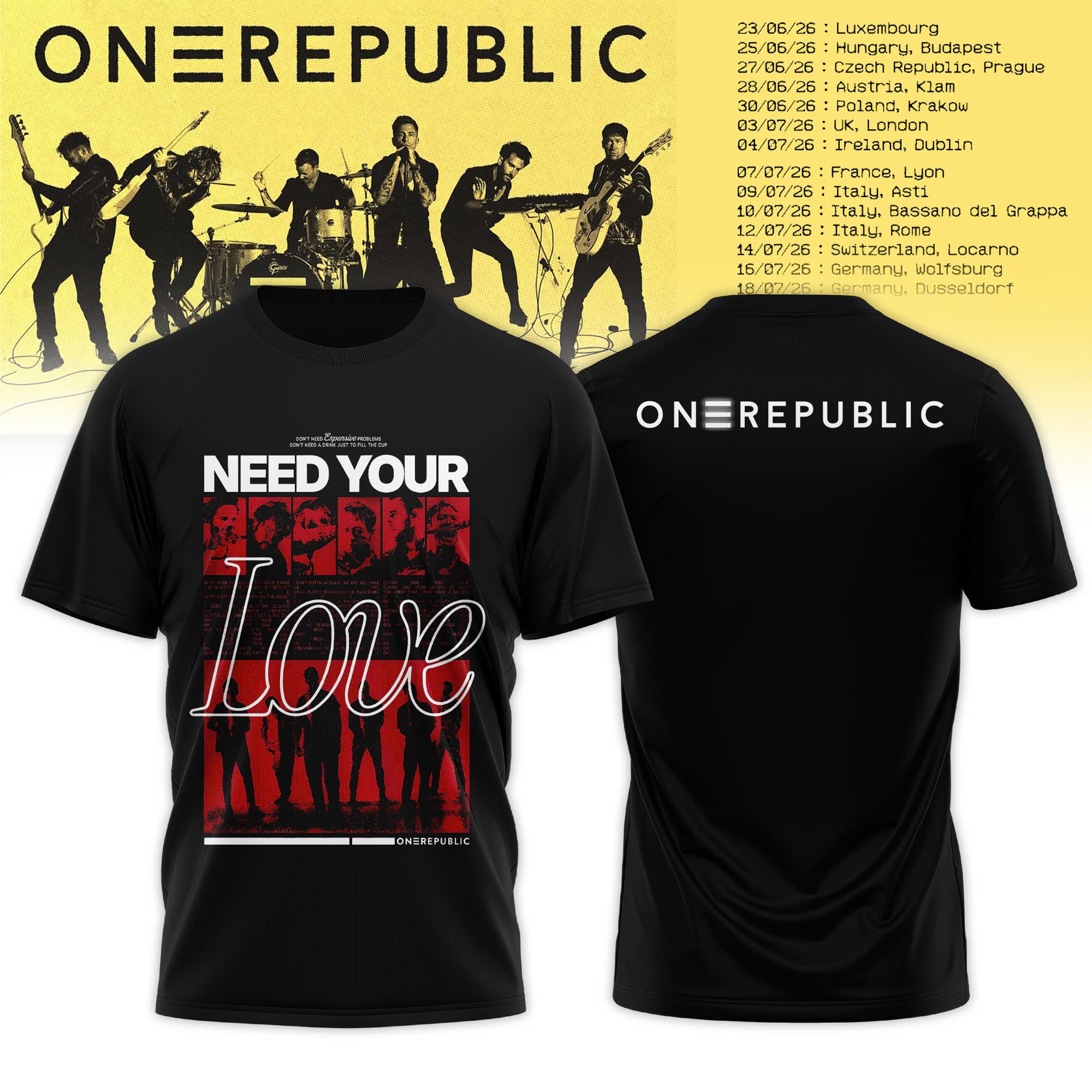 OR Official Tour 2026 Limited Edition T-Shirt