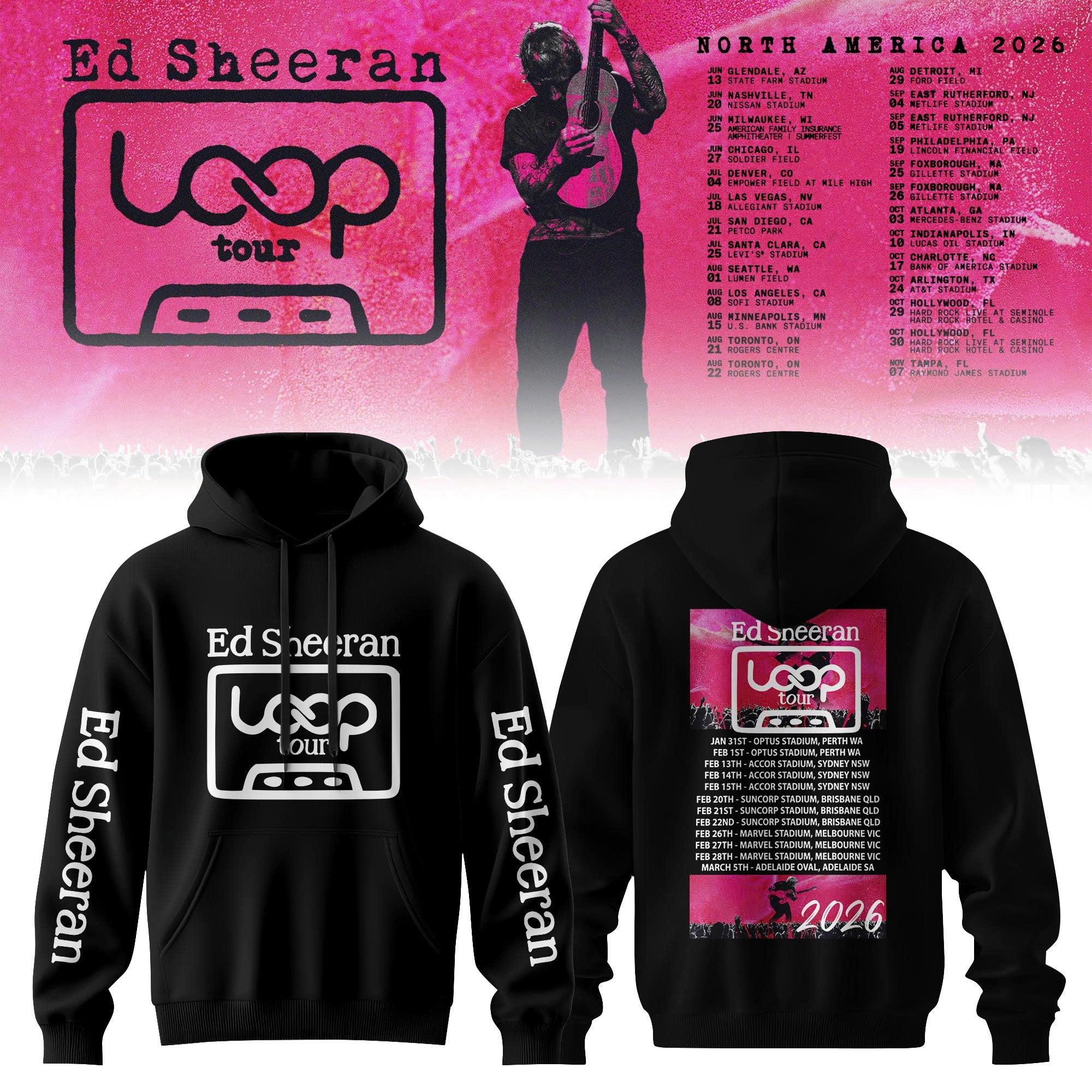_Ed Sheeran Loop Tour 2026 Limited Edition Hoodie